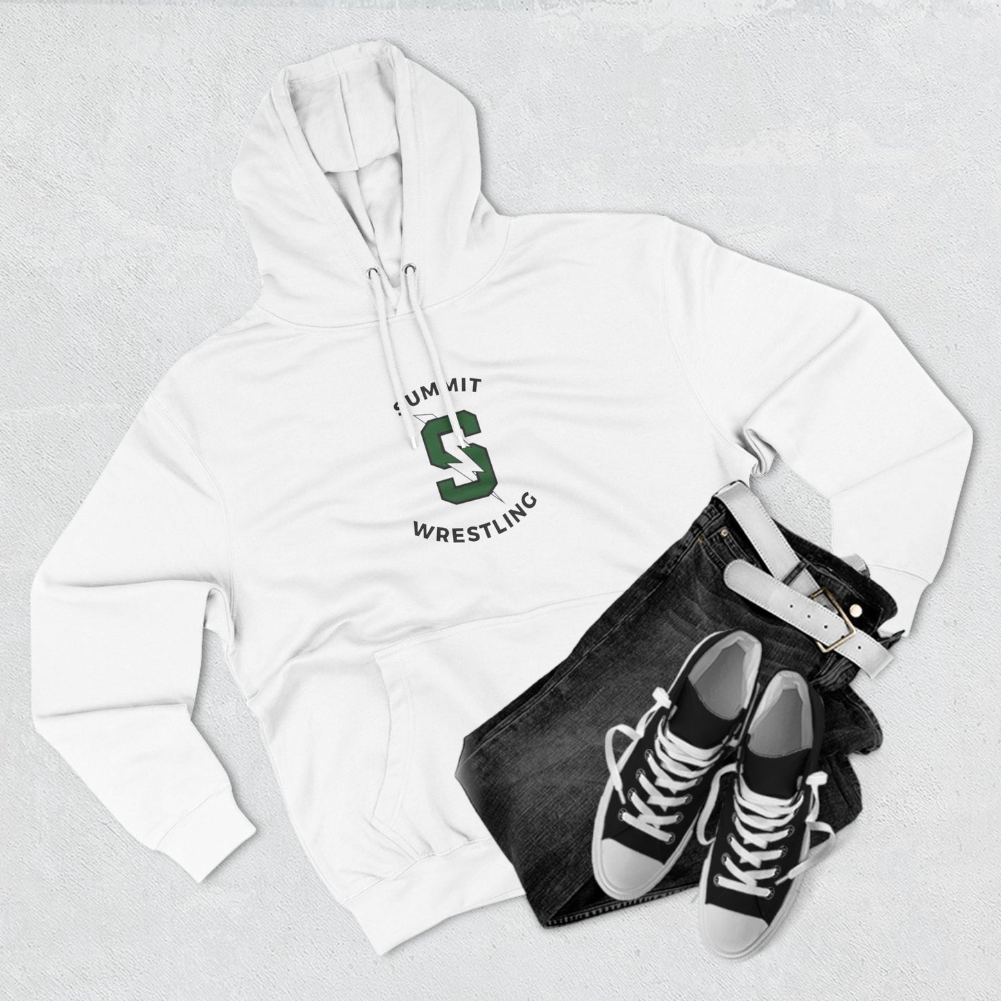 Wrestling- Three-Panel Fleece Hoodie